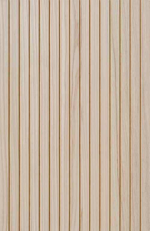 LOFT Frost Cypress · Fine Slat — Designer Peel & Stick Wall Panel