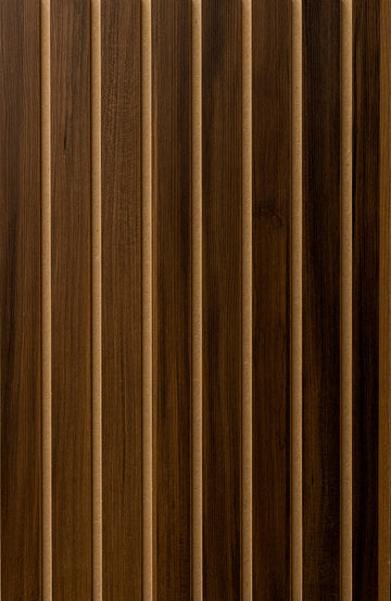 LOFT Espresso Walnut · Bold Slat — Panel de pared autoadhesivo de diseño