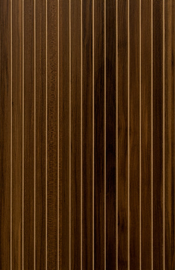 LOFT Espresso Walnut · Fine Slat — Designer Peel & Stick Wall Panel