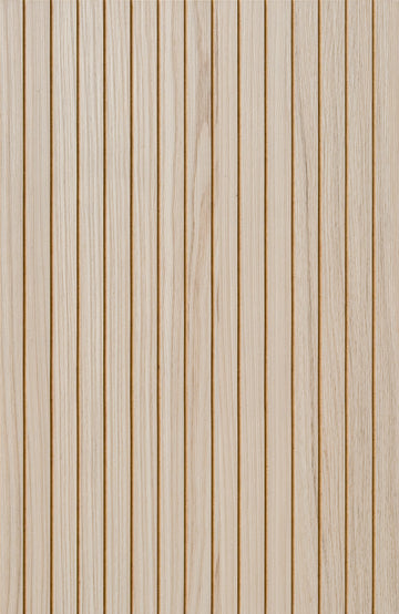 LOFT Frost Cypress · Fine Slat — Designer Peel & Stick Wall Panel