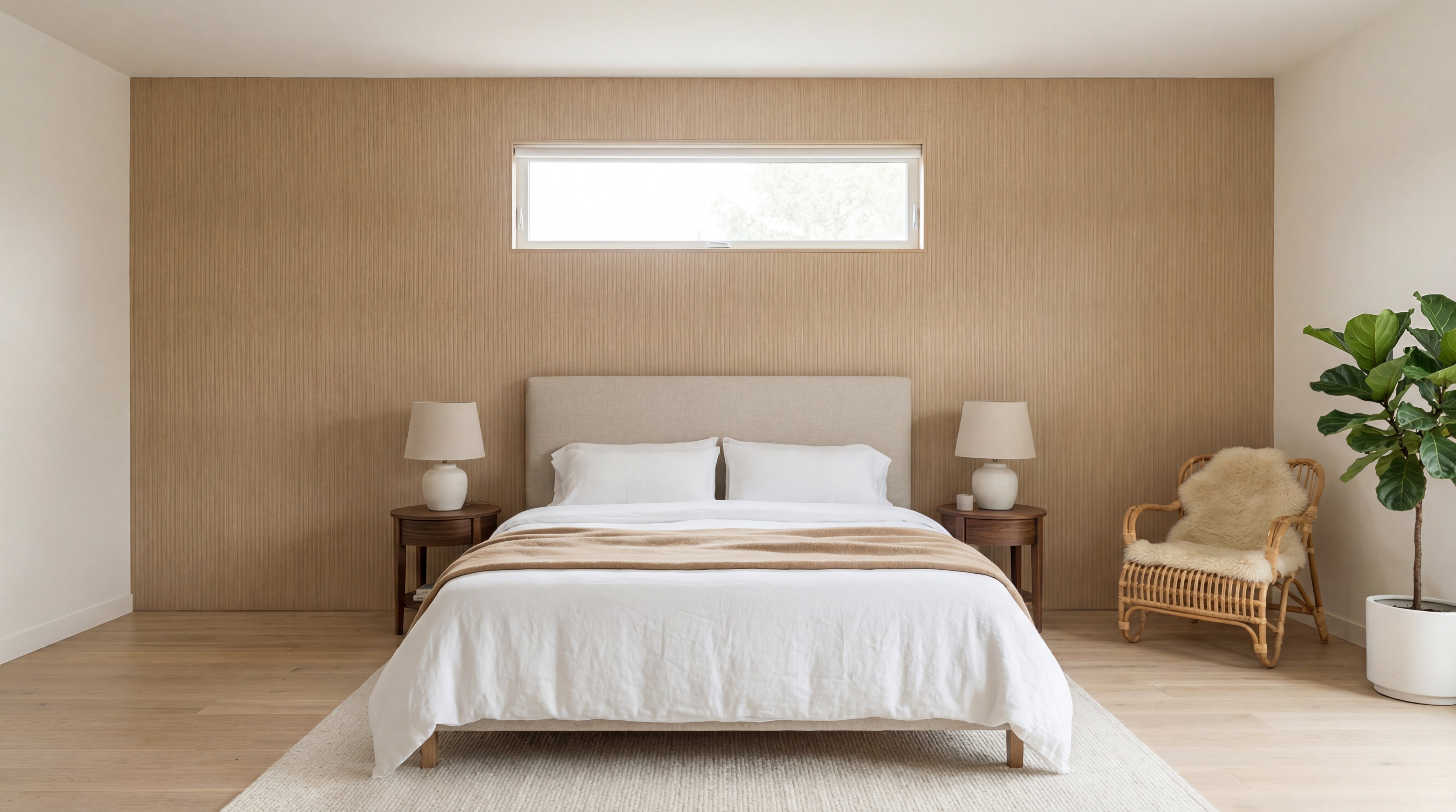 LOFT Nordic Oak · Fine Slat — Designer Peel & Stick Wall Panel