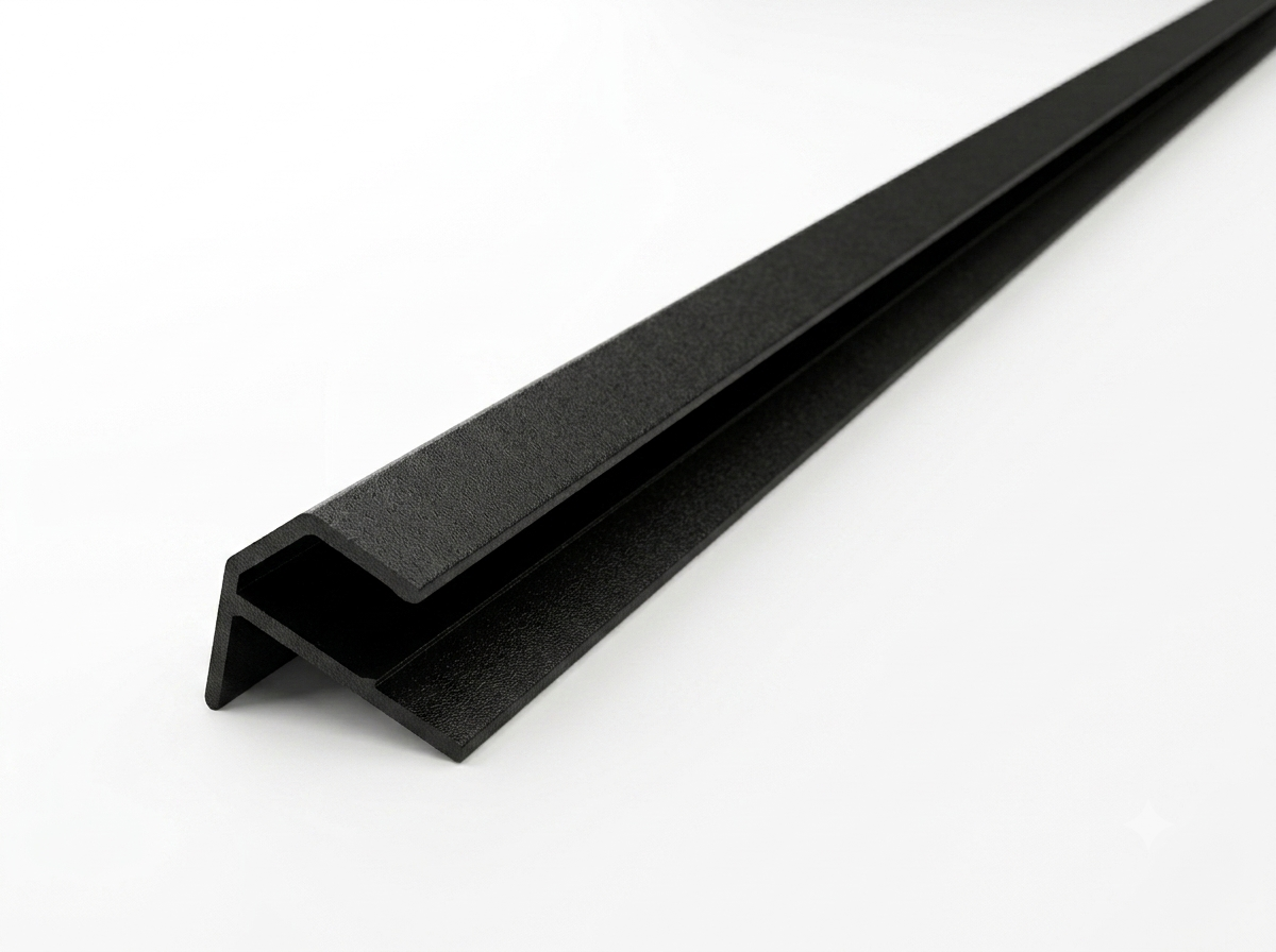 LOFT Esquinero exterior de aluminio · Negro — Remate para panel