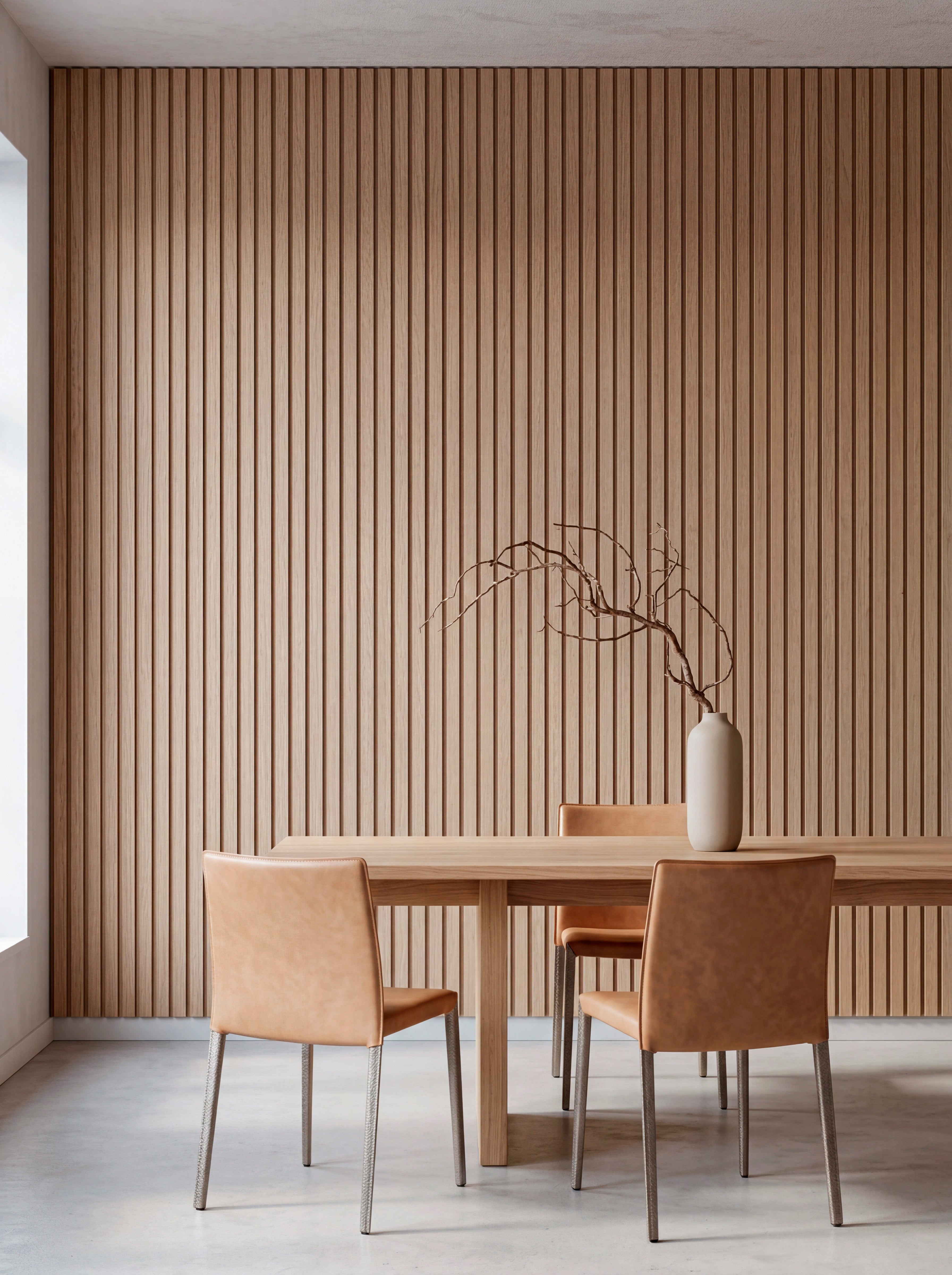 LOFT Nordic Oak · Bold Slat — Panel de pared autoadhesivo de diseño