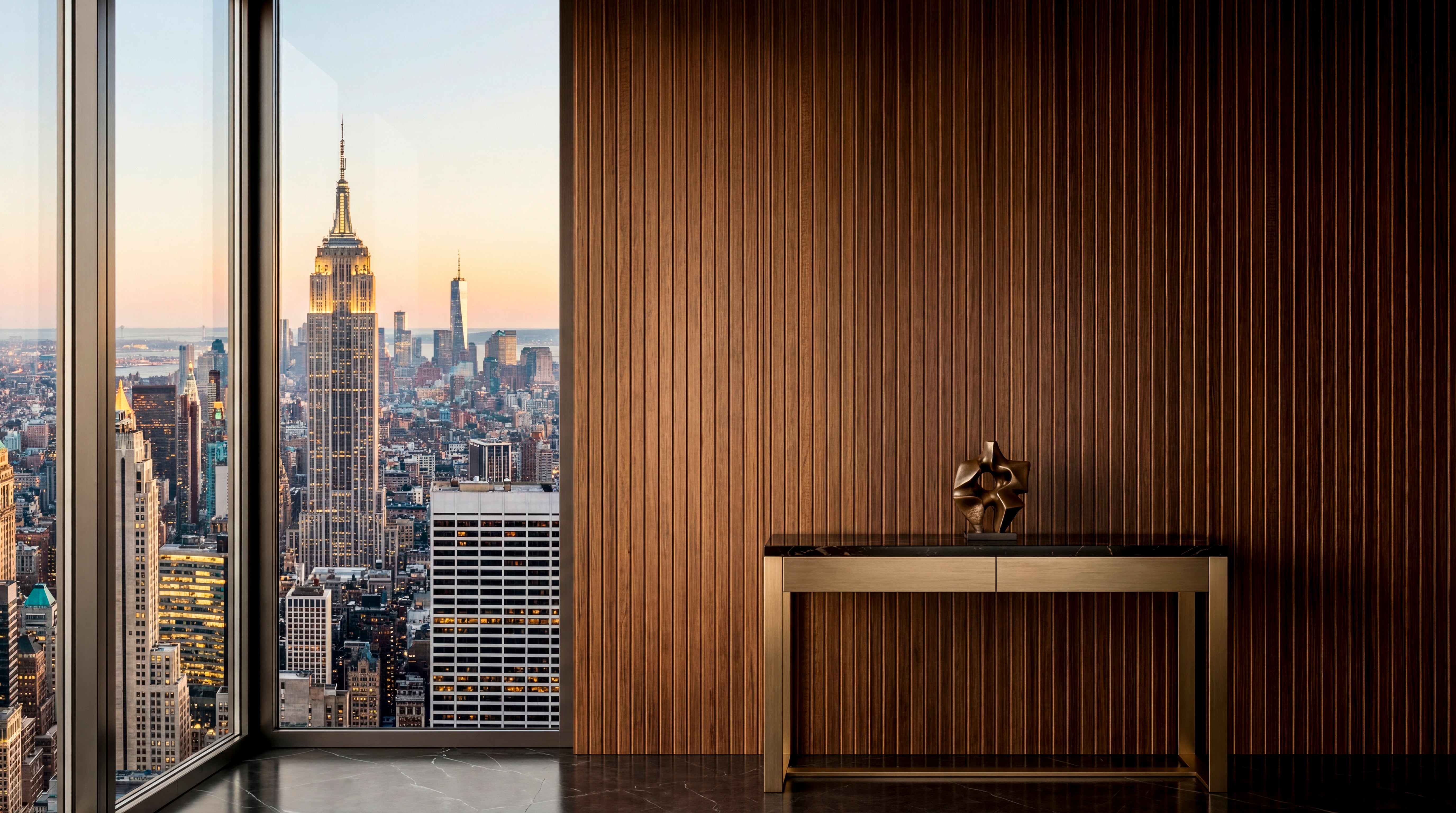 LOFT Espresso Walnut · Fine Slat — Designer Peel & Stick Wall Panel