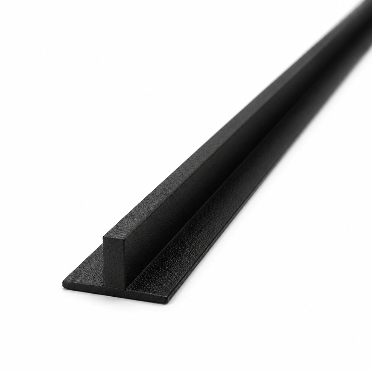 LOFT Aluminum T-Profile · Black — Panel Trim