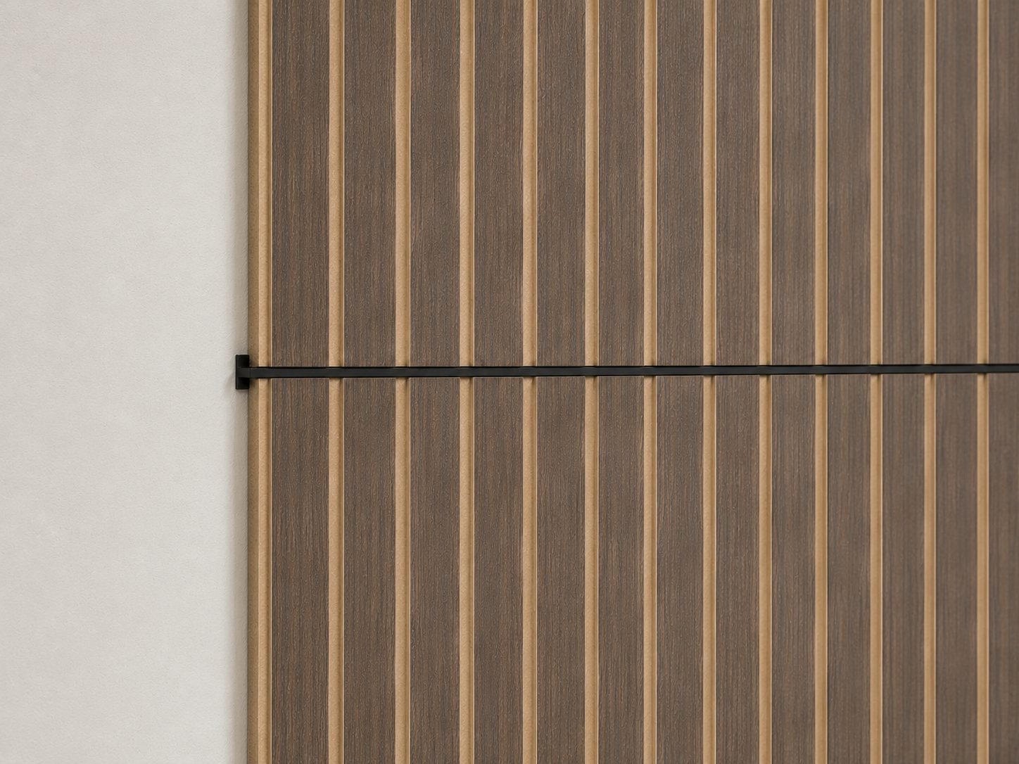 LOFT Aluminum T-Profile · Black — Panel Trim